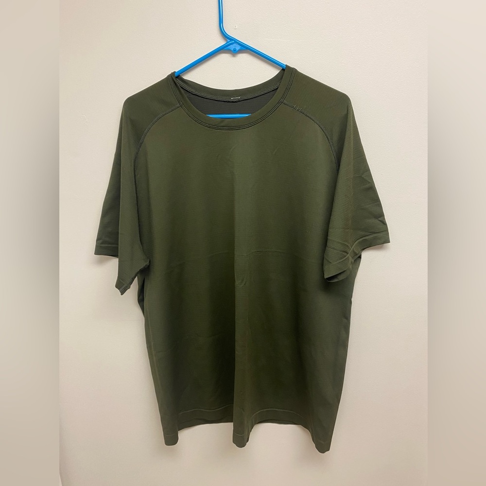 Xxl Olive Green Lululemon Metal Vent Tech T Shirt